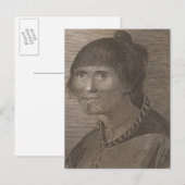 Oonalashka Frau, Alaska Postkarte (Vorne/Hinten)