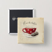 Ooo La Latte Button (Vorne & Hinten)