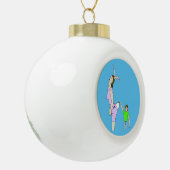 ooo verschwommen keramik Kugel-Ornament (Links)