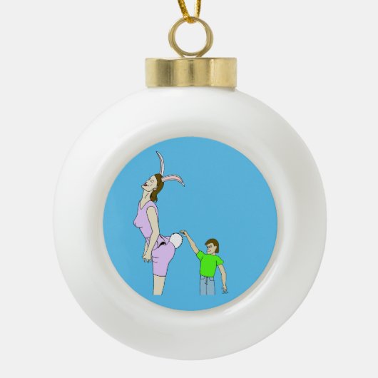 ooo verschwommen keramik Kugel-Ornament (Vorderseite)