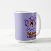 Oooh, I Saw a Human! – Funny Ghost Halloween Kaffeetasse (VorderseiteRechts)