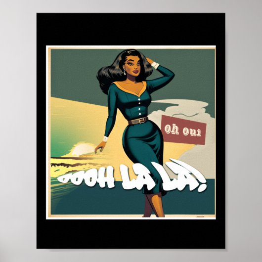 Oooh La La La ! Aufkleber Poster (Vorne)