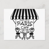 Oooh La La La Paris Café Postkarte (Vorderseite)