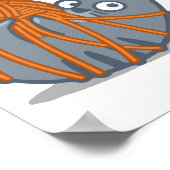 OOOPS! Funny Niedlich Chat Plays mit Garnball Poster (Ecke)