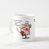 Ooops….Medizinische "Praxis " Kaffeetasse (Vorderseite Links)