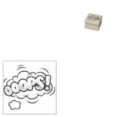 OOOPS! Vintages Comic Buch Steampunk Pop Kunst Gummistempel (Stempel)