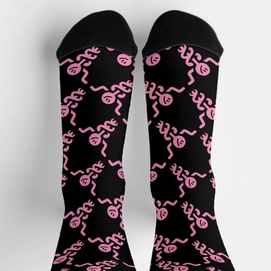 OOP-Socken (Hot Pink) Socken (Oben)