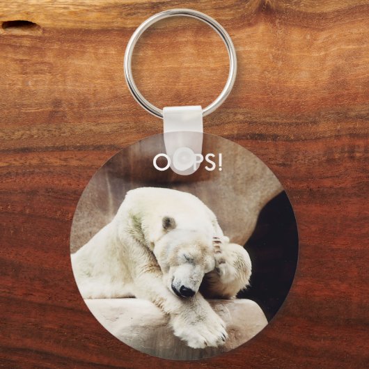 OOPS - Bären mit Verwirrung Schlüsselanhänger (Vorderseite)