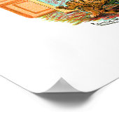 Oops Cat astrophe Louis Wain Poster (Ecke)