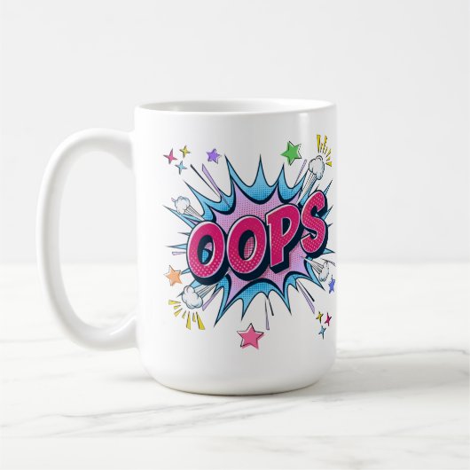 OOPS-Comic-Burst Kaffeetasse (Links)