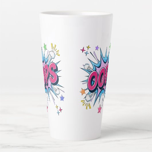 OOPS-Comic-Burst Milchtasse (Vorderseite)