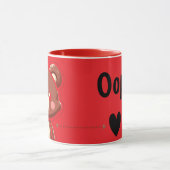 Oops! Cute Teddy Bear Mug – Funny Love Bear Design Tasse (Zentrum)