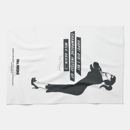 Oops! Did I buy champagne instead of milk again..? Handtuch (Horizontal)