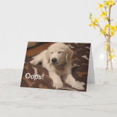 Oops, es tut mir leid karte (Gelbe Blume)