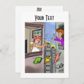 Oops - Flachnotierkarte Mitteilungskarte (Vorne/Hinten)