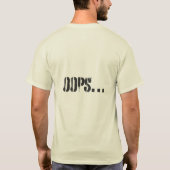Oops… Funny Minimalist T-Shirt  (Rückseite)