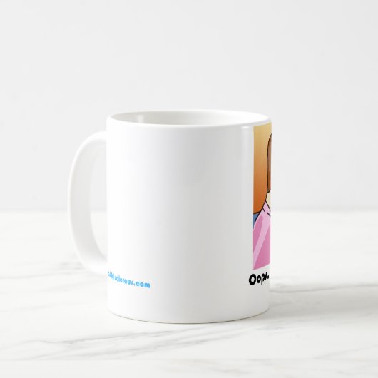 Oops, got ich einen englischen Grad Kaffeetasse (Vorderseite Links)