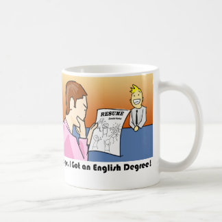 Oops, got ich einen englischen Grad Kaffeetasse