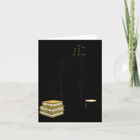 Oops I Bought Another Book, Funny Book Lover Karte (Vorderseite)