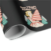 Oops I Bought Another Tree Funny Xmas Christmas Geschenkpapier (Rolleneckpunkt)