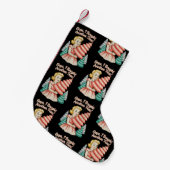 Oops I Bought Another Tree Funny Xmas Christmas Kleiner Weihnachtsstrumpf (Vorderansicht (hängend))