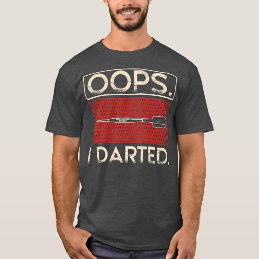 Oops I Dark Aim Furz Shoot Throw Ziel Sport T-Shirt (Vorderseite)