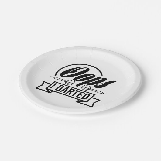 Oops I Dark Pappteller (Schrägansicht)