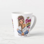 Oops, I Did It Again! Lustiger frecher Frauen-Latt Milchtasse (Rechte Ecke)