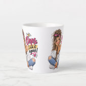 Oops, I Did It Again! Lustiger frecher Frauen-Latt Milchtasse (Vorderseite)