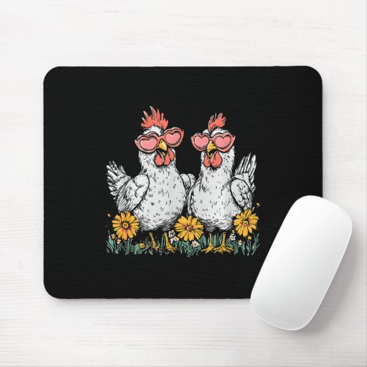 Oops I Got Another Chicken, Funny Farm Animal Mousepad (Mit Mouse)