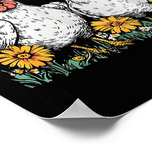 Oops I Got Another Chicken, Funny Farm Animal  Poster (Ecke)