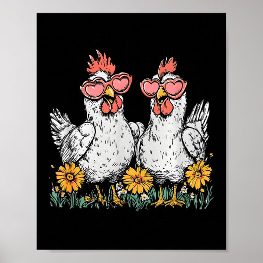 Oops I Got Another Chicken, Funny Farm Animal Poster (Vorne)