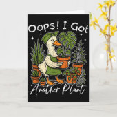 Oops I Got Another Plant, Silly Goose Plant, Funny Karte (Gelbe Blume)