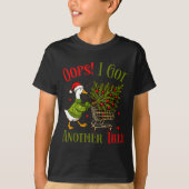 Oops I Got Another Tree Funny Christmas Goose Retr T-Shirt (Vorderseite)