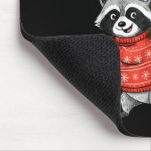 Oops I Got Another Tree Funny Raccoon Christmas Qu Mousepad (Ecke)