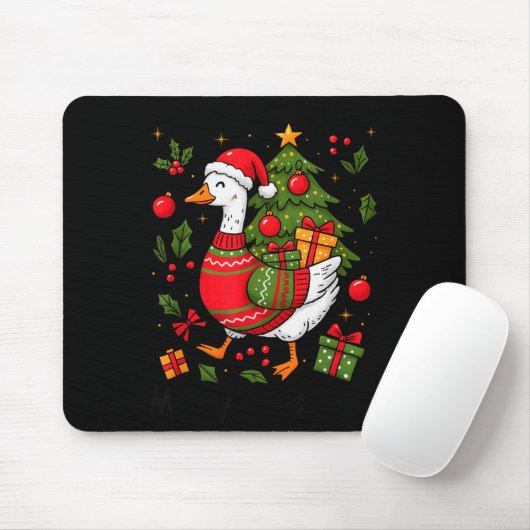 Oops I Got Another Tree Merry Goosemas Silly Goose Mousepad (Mit Mouse)