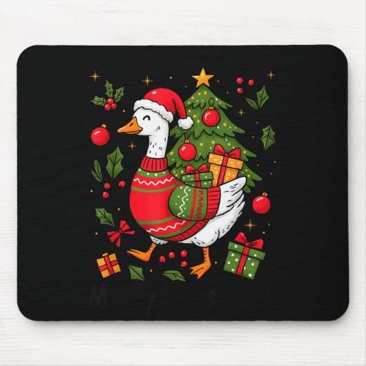 Oops I Got Another Tree Merry Goosemas Silly Goose Mousepad (Vorne)