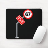 Oops I Hit Six Seven 6 7 Meme Funny Brainrot Inter Mousepad (Mit Mouse)