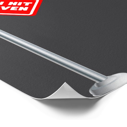 Oops I Hit Six Seven 6 7 Meme Funny Brainrot Inter Poster (Ecke)