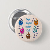 Oops!  Ich adoptierte eine andere Katze! Button (Vorne & Hinten)