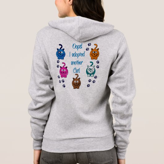 Oops! Ich adoptierte eine andere Katze! Hoodie (Rückseite)