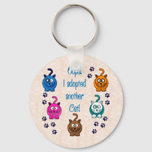 Oops!  Ich adoptierte eine andere Katze! Schlüsselanhänger