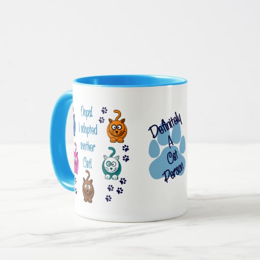 Oops!  Ich adoptierte eine andere Katze! Tasse (Vorderseite Links)