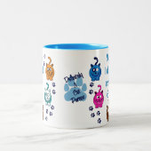 Oops!  Ich adoptierte eine andere Katze! Zweifarbige Tasse (Mittel)