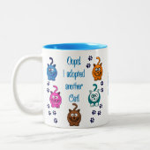 Oops!  Ich adoptierte eine andere Katze! Zweifarbige Tasse (Links)