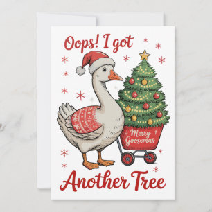 Oops Ich Got noch ein Baum Gänse Weihnachten Weihn