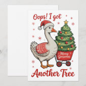 Oops Ich Got noch ein Baum Gänse Weihnachten Weihn (Vorne/Hinten)