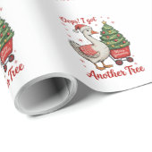 Oops Ich Got noch ein Baum Gänse Weihnachten Weihn Geschenkpapier (Rolleneckpunkt)