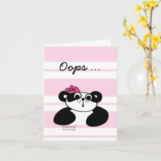 OOPS ... I'M SORRY Card Karte (Gelbe Blume)