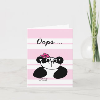 OOPS ... I'M SORRY Card Karte